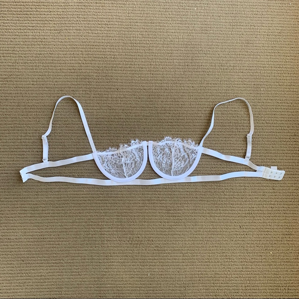 $5 Add On - White Shein Bralette Size S
